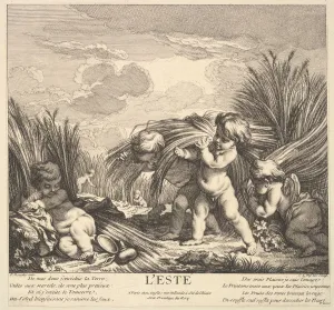 Four Seasons Prints: Summer, 1735-86. Creator: Claude Augustin Duflos le Jeune