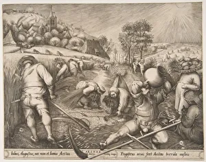 Brueghel Collection: Summer (Aestas) from the series The Seasons, 1570. Creator: Pieter van der Heyden