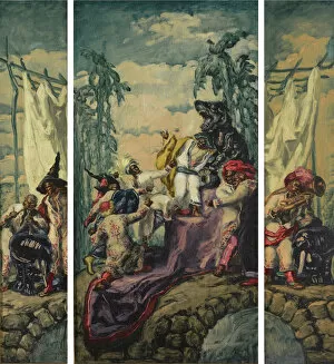 Sert Gallery: Summer - Africa (Triptych), 1917-1918. Artist: Sert, Jose Maria (1874-1945)