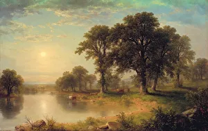 Cows Prints: Summer Afternoon, 1865. Creator: Asher Brown Durand