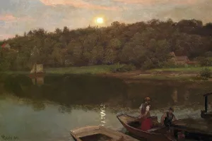 Professor Hans Gude Prints: Summer Evening, 1902. Creator: Hans Gude
