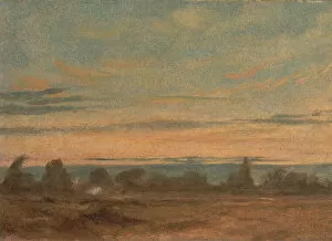Cloudscape Gallery: Summer - Evening Landscape, ca. 1825. Creator: John Constable