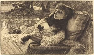 James Jacques Tissot Gallery: Summer Evening (Soiree d ete), 1882. Creator: James Tissot