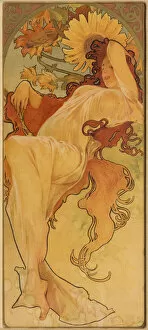 Mucha Gallery: Summer (From the Series Les Saisons), c. 1900. Creator: Mucha, Alfons Marie (1860-1939)