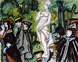 In the Summer Garden, 20th century. Artist: Sergey Sudyekin