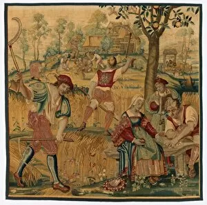 And Gold File Gallery: Summer: Harvest Scene, late 1600s - early 1700s. Creator: Gobelins (French)