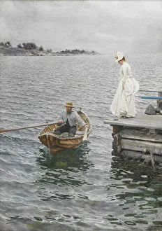 Anders Leonard 1860 1920 Prints: Summer holidays, 1886