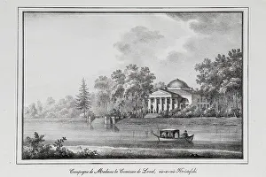 Pluchart Prints: Summer House of Countess de Laval on the Aptekarsky Island (Series Views of Saint Petersburg)