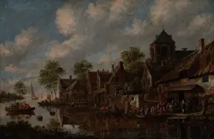 Fishing Village Prints: Summer Landscape, 1685. Creator: Thomas Heeremans