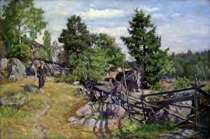 Summer landscape, 1887. Creator: Jorgen Sorensen