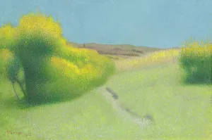 Divisionism Prints: Summer Landscape, 1902. Creator: Lauge, Achille (1861-1944)