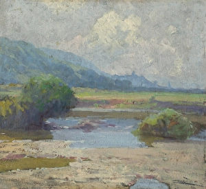 Kosice Prints: Summer Landscape from Kosice, after 1920. Creator: Ludovit Cordak