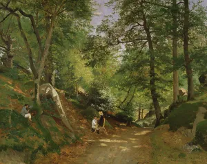 Summer Landscape near Fontainebleau, 1876. Creator: Oscar Torna