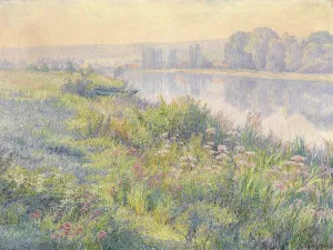 Tranquil Prints: Summer by the Meuse, 1911. Creator: Juliette Wytsman