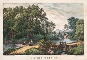 James Merritt Ives Prints: Summer Morning, c. 1838-72. Creator: James Merritt Ives (American, 1824-1895)