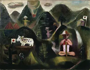 Surrealism Prints: Summer Mountains, 1927. Creator: Koga, Harue (1895-1933)