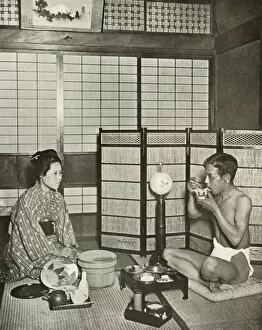 Rice Gallery: Summer Negligee at Kumamoto, 1910. Creator: Herbert Ponting