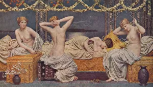 Semi Naked Prints: A Summer Night, 1890, (1938). Artist: Albert Joseph Moore