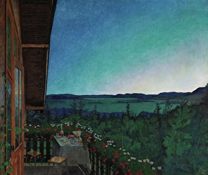 Verandah Prints: Summer Night, 1899. Creator: Harald Sohlberg
