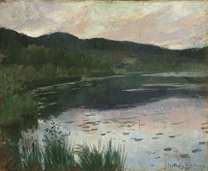 1886 Prints: Summer Night. Study, 1886. Creator: Kitty Lange Kielland