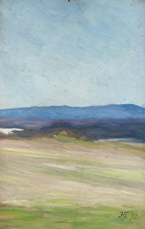 Nordic Prints: Summer Night, Telemark, 1892. Creator: Halfdan Egedius