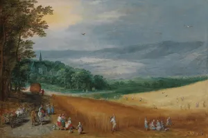 Joos De Momper Ii Prints: Summer, probably 1620s. Creators: Jan Brueghel the Elder, Joos de Momper, the younger