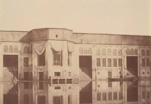 Possibly By Luigi Pesce Prints: [Summer residence (Qasr) of the Shah, Emarat-e xoruji, Teheran, Iran], 1840s-60s