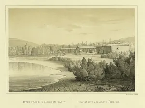 Summer Station on the Route to Okhotsk, 1856. Creator: Ivan Dem'ianovich Bulychev