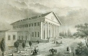 The Summer Theatre in Petrovsky Park, Moscow, Russia, 1840s