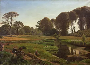 Kyhn Vilhelm Prints: Summer's day, Horneland, near Fåborg, 1869. Creator: Vilhelm Kyhn