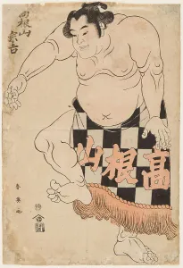 Sports His Prints: Sumo Wrestler Takenyama, 1790s