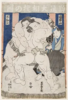 Sports His Prints: Sumo Wrestlers in Action