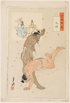 Sports His Prints: Sumo Wrestlers in Action, 1899