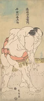 The Sumo Wrestlers Takaneyama Yoichiemon and Sendagawa Kichigoro, ca. 1790-93