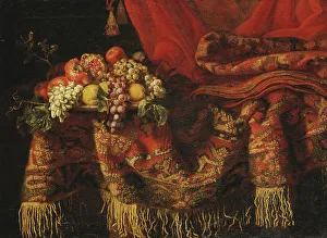 Lavish Prints: Sumptuous Still Life with Fruit, c17th century. Creator: Unknown