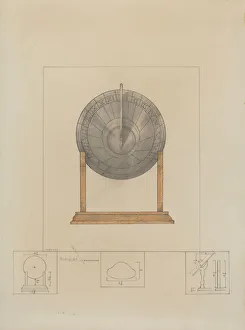 Henry Meyers Prints: Sun Dial, c. 1936. Creator: Henry Meyers