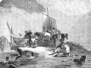 Brandy Prints: The Sun Dispelling a Mist, with Smugglers landing their Cargo'
