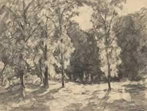Cordak Prints: Sun in the forest, 1930-1935. Creator: Ludovit Cordak