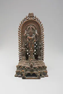 Collection: Sun God Surya on His Chariot, Pala period, 10th / 12th century. Creator: Unknown