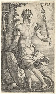 Sceptre Gallery: Sun from The Gods Who Preside Over the Planets, 1528. Creator: Master I.B