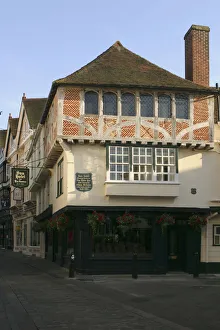 Charles John Huffam Prints: The Sun Hotel. built in 1503, Canterbury, Kent