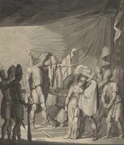 August Von Collection: Sun King Anointing a Bound Couple, from August von Kotzebues Die Sonnenjungfrau