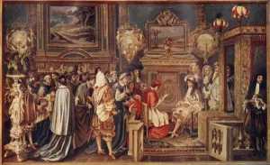 Ambassador Gallery: The Sun King Louis XIV, Of France, With His Brilliant Court, 1664, (c1930)