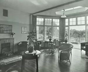 Calm Collection: The sun lounge at Orchard House, Claybury Hospital, Woodford Bridge, London, 1937