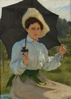State Tretyakov Gallery Prints: In the Sun (Portrait of Nadezhda Repina)