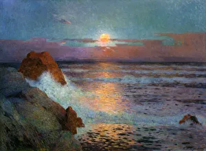 Fernand Prints: Sun Set by the Sea, 1925. Artist: Fernand Loyen du Puigaudeau