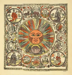 Sun and Zodiac, 19th century