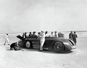 Slug Prints: Sunbeam 1000hp World Land speed record attempt at Daytona 1927
