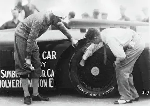 Record Breaker Prints: Sunbeam 1000hp World Land speed record attempt at Daytona 1927