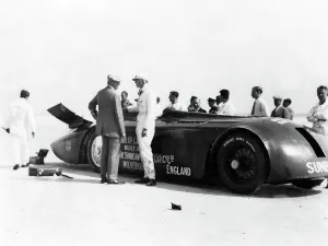 Sunbeam Prints: Sunbeam 1000hp World Land speed record attempt at Daytona 1927